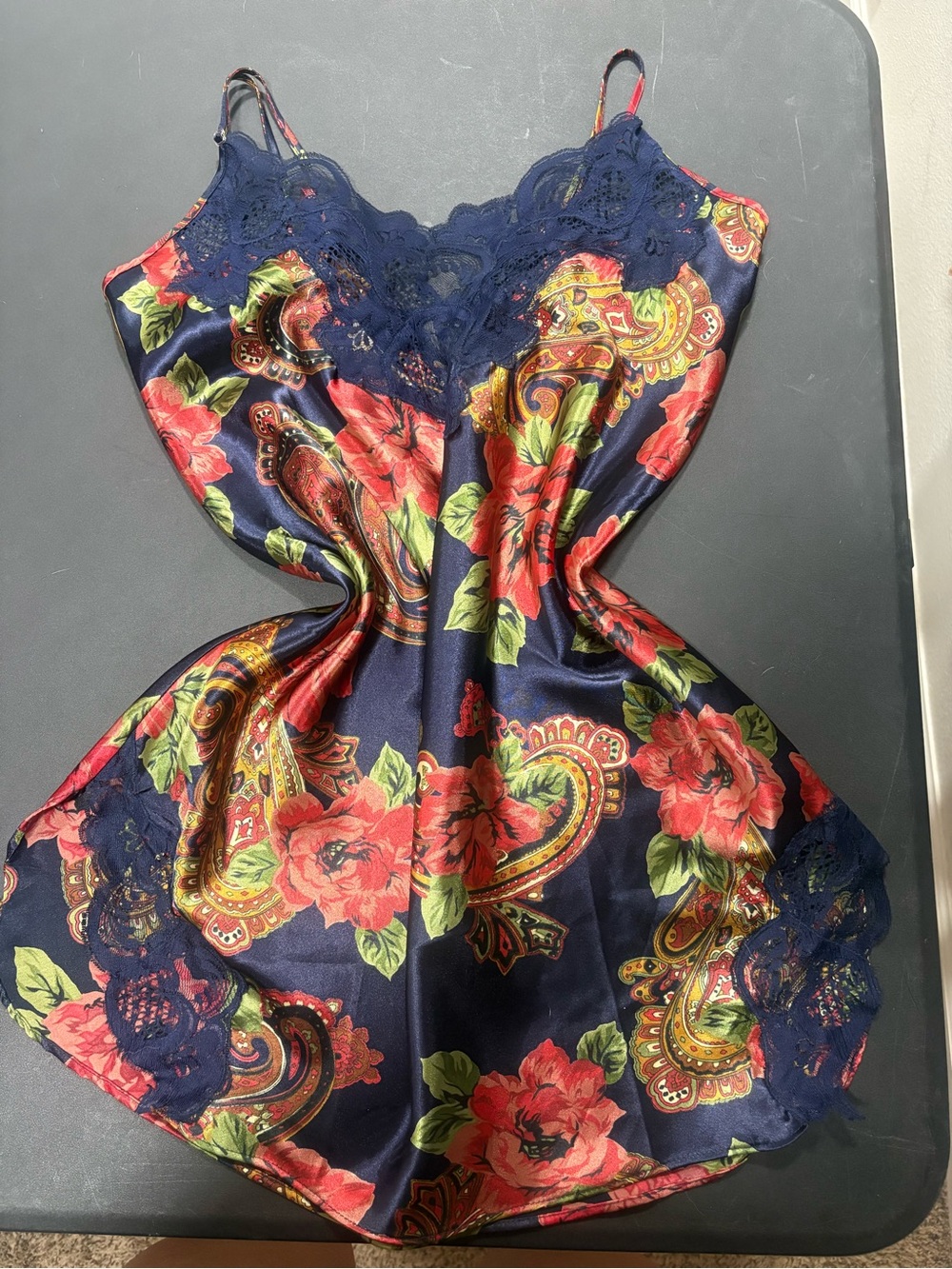 Vintage Victoria's Secret gold label slip gown from the late 1980s to early 1990